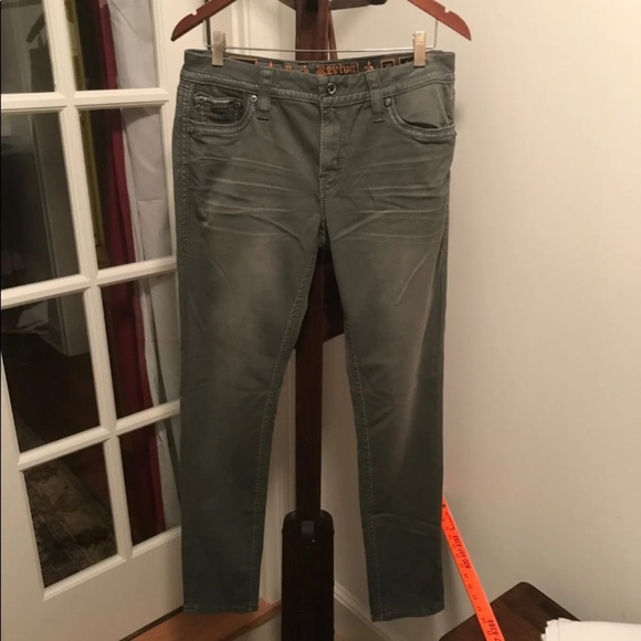NWOT Rock Revival Grey Betty Skinny 30 by 31.5 - Picture 3 of 8